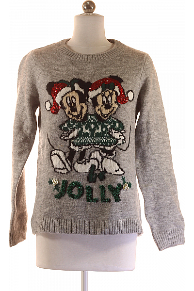 Dámský Svetr Vánoční Šedý Canda Vel. XS