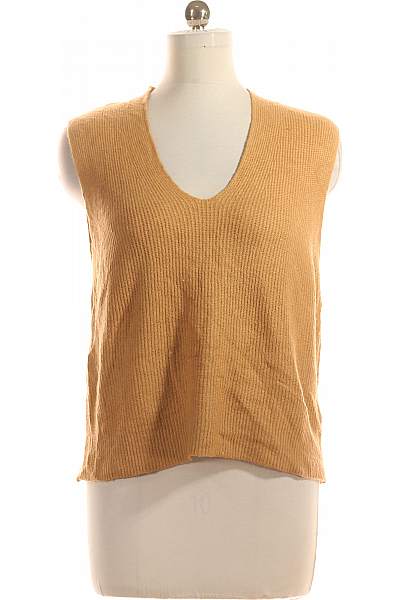 TOM TAILOR Kratká Dámská Vesta Hnědá Vel. M