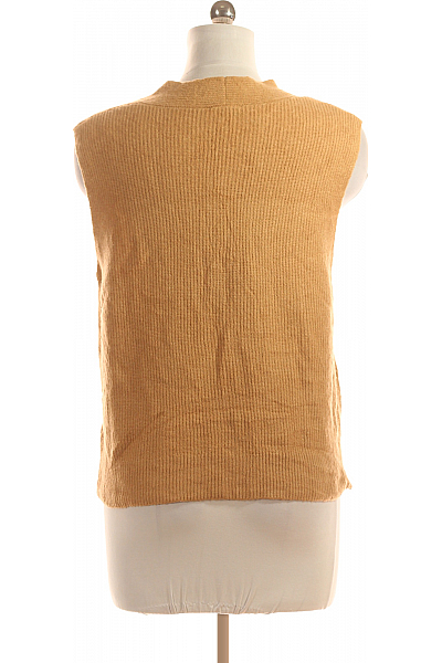 TOM TAILOR Kratká Dámská Vesta Hnědá Vel. M