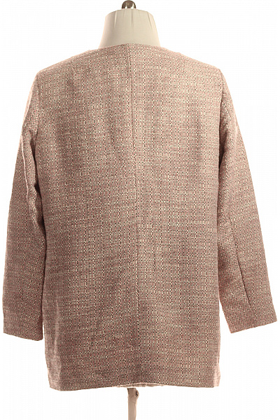 Dámský Kabát Růžový Vel. 46