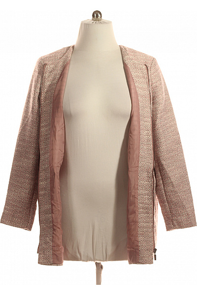 Dámský Kabát Růžový Vel. 46