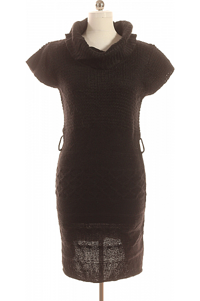  Šaty Pletené Černé Vel. 42