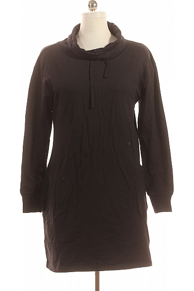  Mikinové Šaty Černé Vel. M