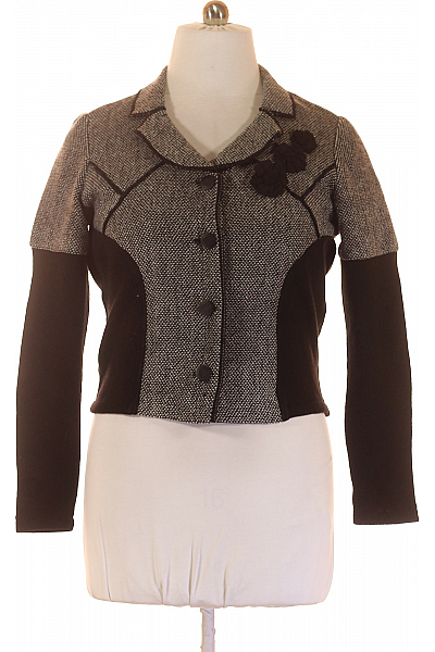 Yest Dámský Kabát Černobílý Vel. 44