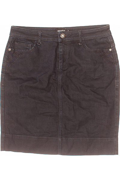 PROMISS Džínová  Sukně Modrá Second Hand Vel. 40