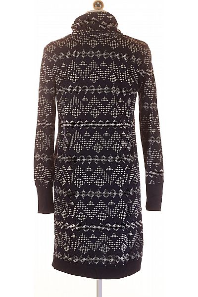 Gina  Šaty Pletené Modré Second hand Vel. 34/36