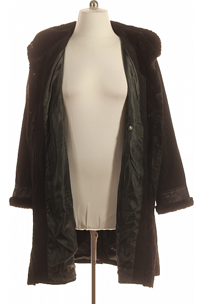 Dámský Dlouhý Kabát Černý Vel. 52