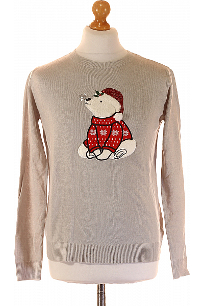 Primark Pánský Svetr Vánoční Šedý Vel. S