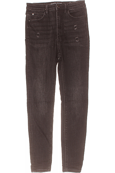 STRADIVARIUS Dámské Džíny Černé Second Hand Vel. 36