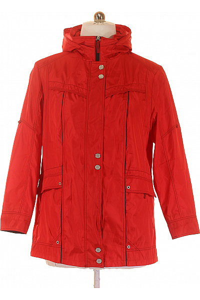 LEBEK Dámská Přechodné Bundy Červená Vel. 46+