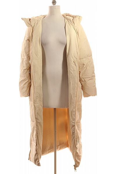 Dámská Zimní Dlouhá Bunda Béžová Canda