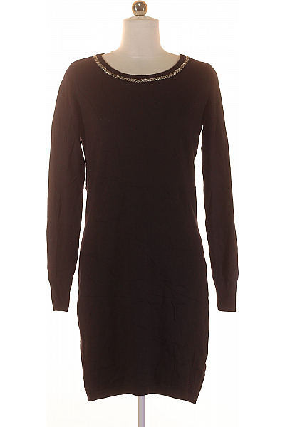  Šaty Pletené Černé Vel. S