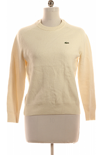 LACOSTE Dámský Pulovr Lněný Bílý Vel. L