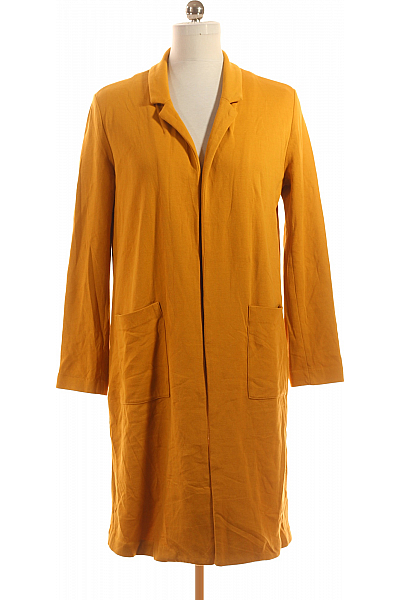 Bershka Dámský Kabát Žlutý Vel. M