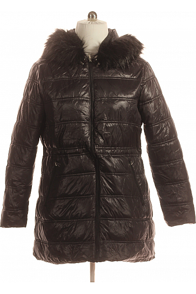 Prošívaná Dámská Bunda Černá Second Hand Vel. 44