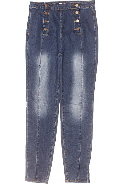 Boyfriend Dámské Džíny Modré Shein Second hand Vel. 30