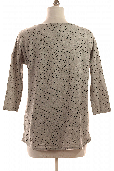 Dámské Tričko s Potiskem Šedé Second hand Vel. 38