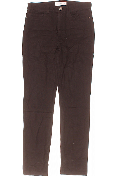 MANGO Dámské Kalhoty Rovné Černé Vel.  34