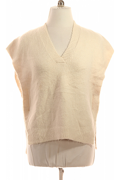 MANGO Kratká Dámská Vesta Béžová Vel. L