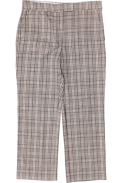 Dámské Kalhoty Černobílé MANGO Second Hand Vel. 38