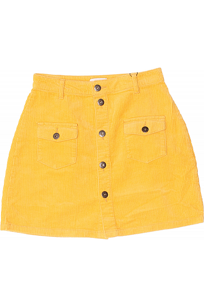 Sukně Žlutá Second hand Vel. 34