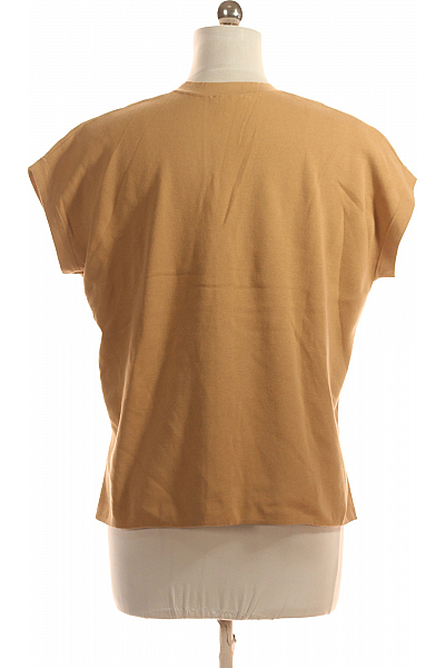 Kratká Dámská Vesta Hnědá Vel. 38