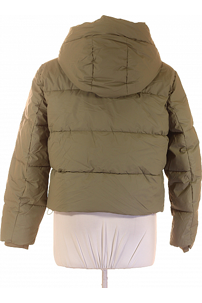 Zimní Dámská Bunda Zelená ZARA Second hand Vel. XXL