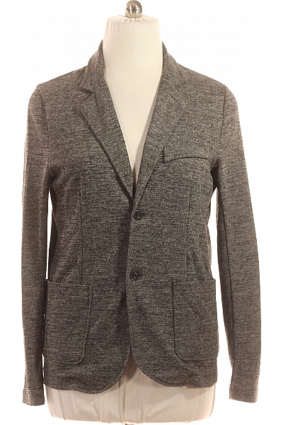 Pánské Volnočasové Sako Šedé Vel. L