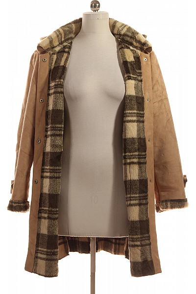 Krátký Dámský Kabát Hnědý Second hand Vel. M