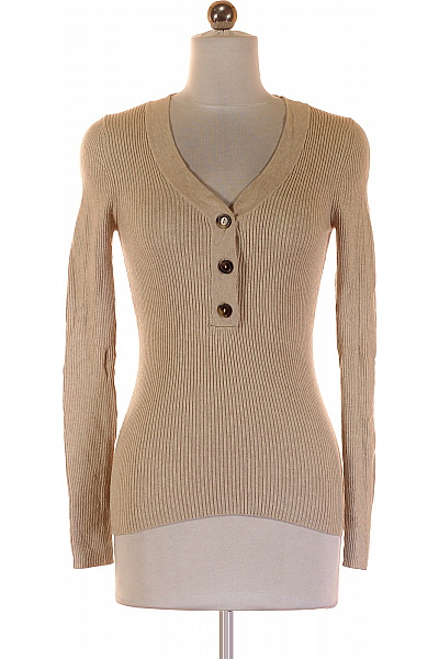  Halenka Pletená Béžová Vel. XS