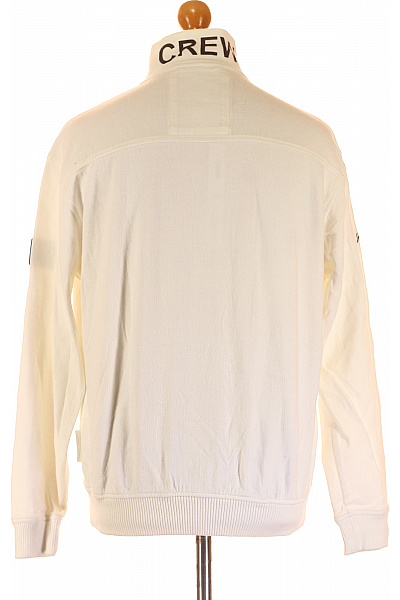 Engbers Pánská Mikina Na Zip Bílá Second hand Vel. M