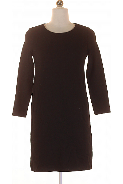 Tričkové  Šaty Černé Second Hand Vel. XS