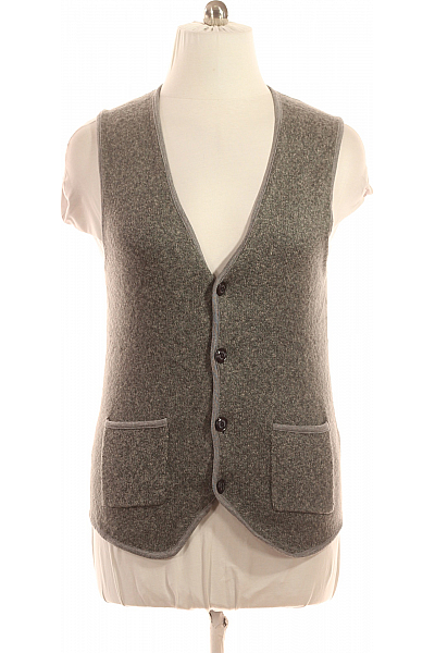 S.OLIVER Pánská Vesta Pletená Šedá Second Hand