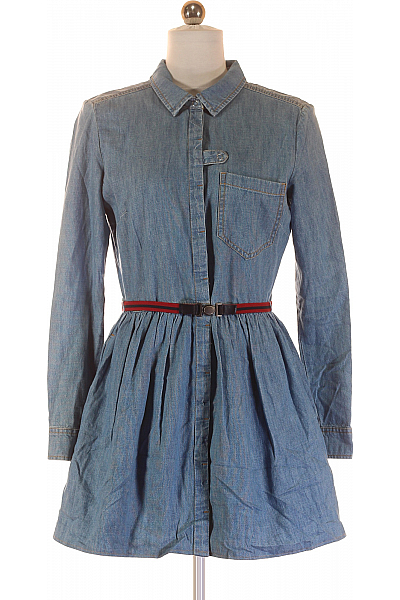 Šaty Modré Esprit Second Hand Vel. S