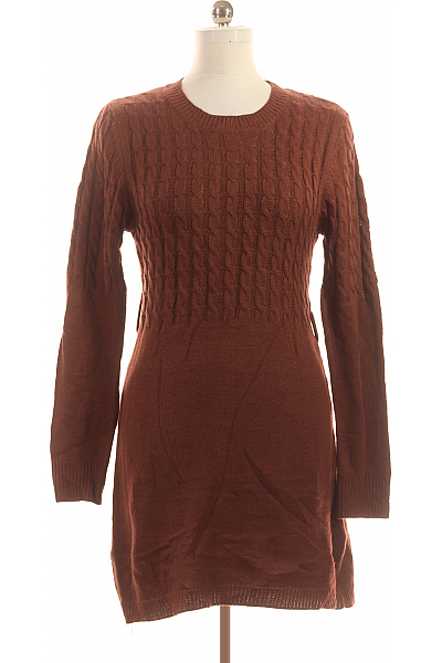  Šaty Pletené Hnědé Shein Vel. 40/42