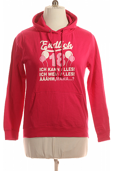 Dámská Mikina Růžová Second Hand Vel. L