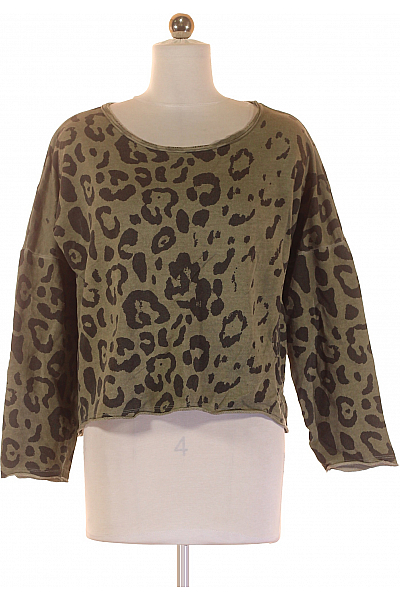 Dámské Tričko S Potiskem Zelené Vel. XS