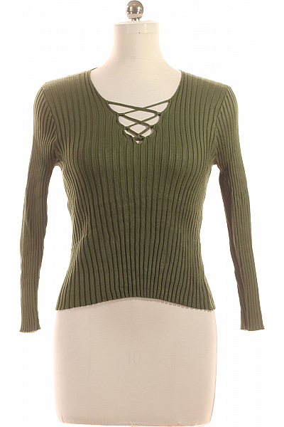 Jednoduché Dámské Tričko Zelené Shein Vel. 40