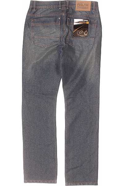 Pánské Rovné Džíny Modré ROUTE66 Second hand Vel. 48