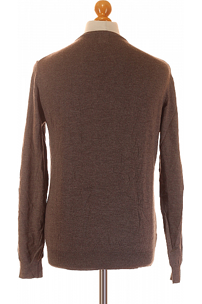 Boggi Pánský Pulovr Vlněný Hnědý Vel. L