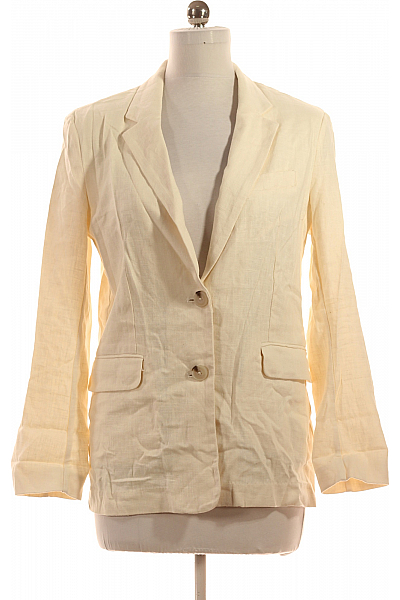 Bershka Dámské Blejzr Bílý Vel. M