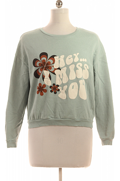 CLOCKHOUSE Dámská Mikina Zelená Second hand Vel. M