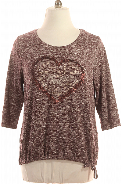 GINA LAURA Halenka Vínová Vel. L