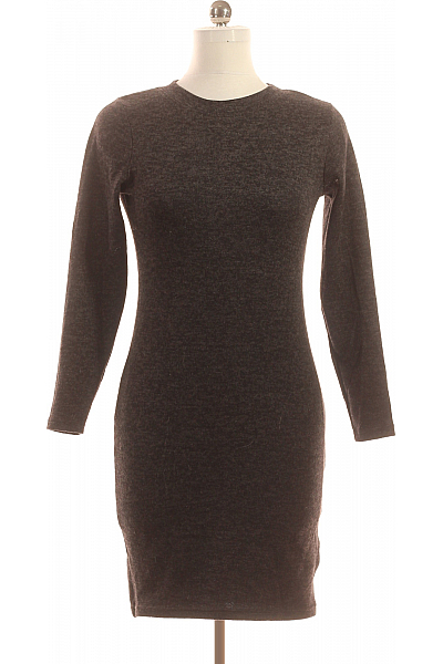  Šaty Pletené Černé Vel. M