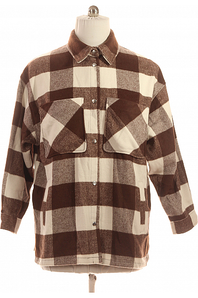 Dámský Kabát Hnědý Second Hand Vel. L