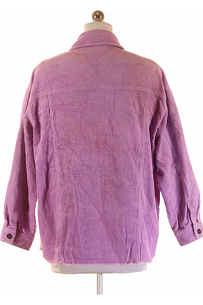 ZARA Krátký Dámský Kabát Fialový Vel. XS