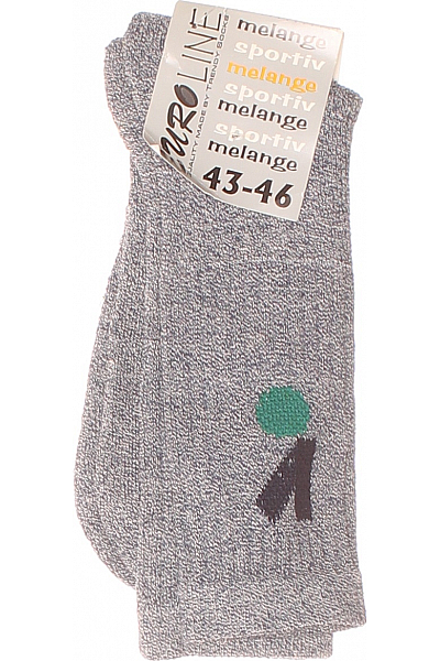  Ponožky Šedé Vel. 43/46