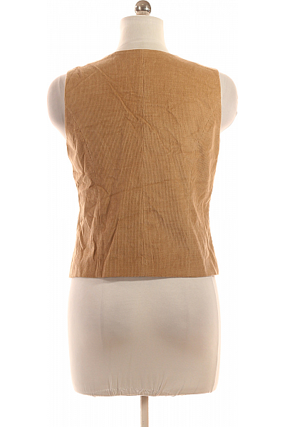 Kratká Dámská Vesta Hnědá Vel. 38