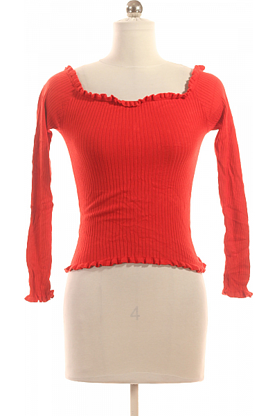 FB SISTER Jednoduché Dámské Tričko Červené Vel. XXS