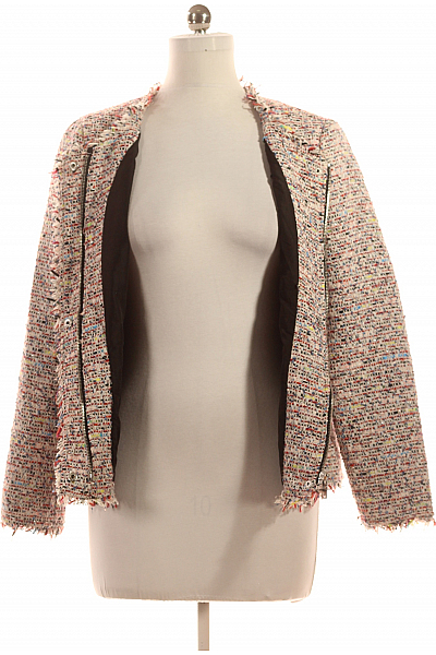 Krátký Dámský Kabát Barevný Canda Vel. 40